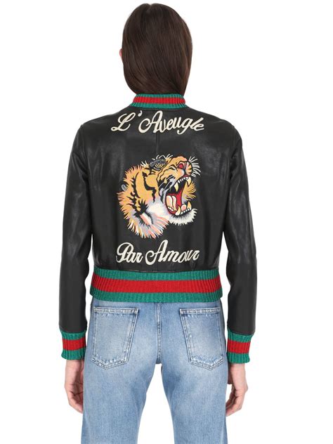 bomberka gucci|gucci bomber jacket tiger.